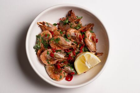 Жареные северные креветки