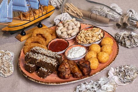 Большая тарелка к пиву