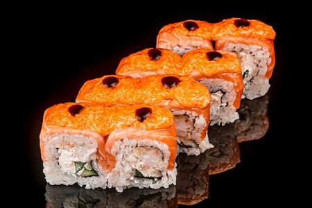 Запечённый ролл Филадельфия