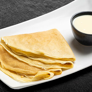 Блины со сгущенным молоком