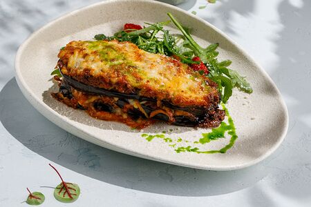 Слоеные баклажаны с мясом