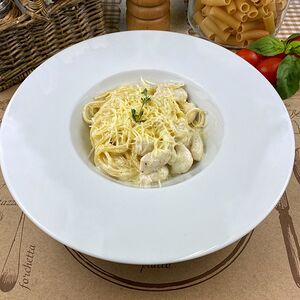 Спагетти с курицей