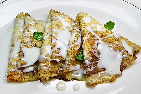 Блины со сгущенкой