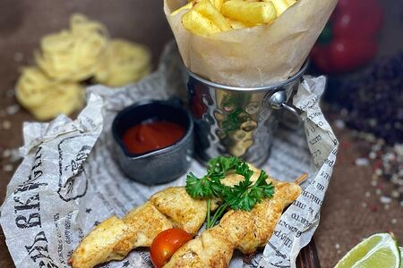 Мини шашлычок из курицы