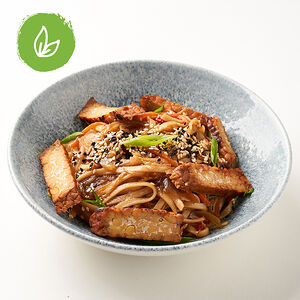 Удон с тофу и соусом терияки