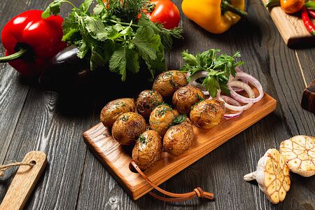 Картофель с салом