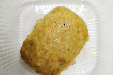 Зраза рыбная с омлетом и овощами на пару