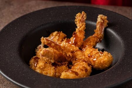 Креветки в сухарях