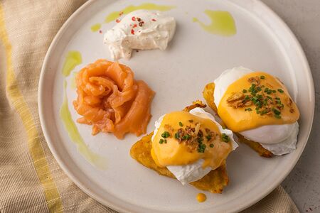 Хэшбраун с лососем