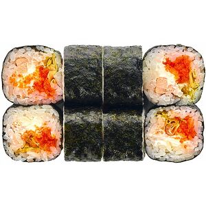 Невада с жареным лососем и икрой