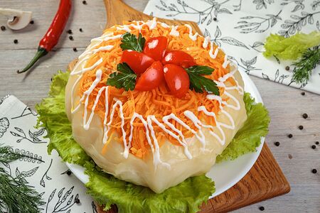 Кочан с овощами