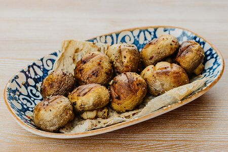 Шампиньоны на гриле