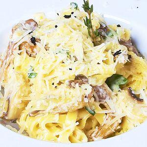 Феттуччине с грибами