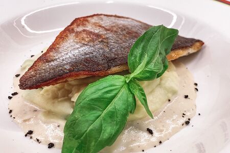 Филе дорадо с картофельным пюре