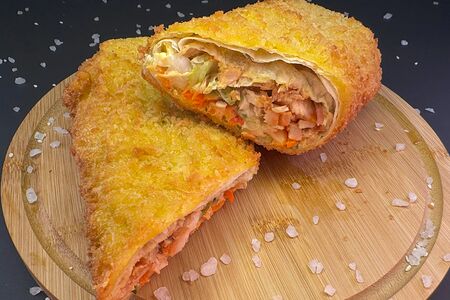 Шаурма в кляре с курицей халяль