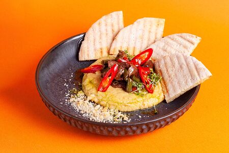 Хумус с говядиной и овощами (new)