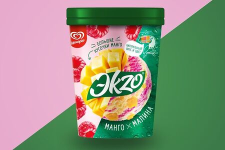 Мороженое Эkzo Манго Малина Ведро