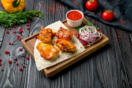 Шашлык из куриного филе