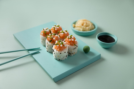 Тартар ролл с лососем