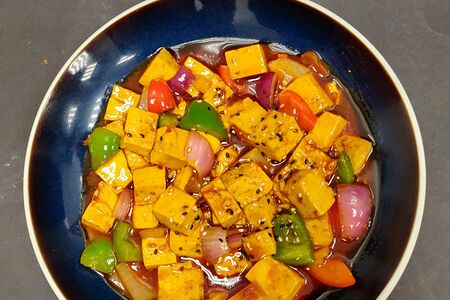 Тофу тушеный острый