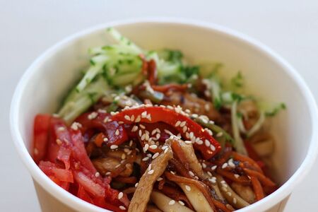 Удон с телятиной