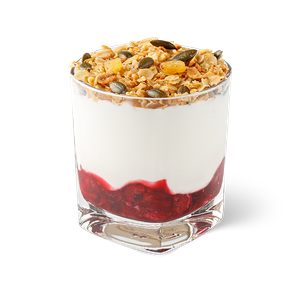 Парфе с гранолой и вишней