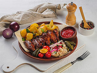 Грузинская тарелка с крылашками