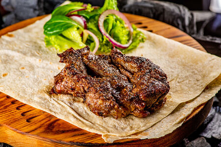 Стейк свиной на гриле 