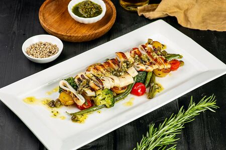 Кальмар на гриле