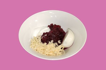 Свёкла с яйцом и сыром