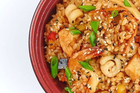 Тяхан с морепродуктами