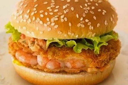 Бургер с креветками