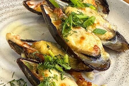 Запеченные мидии