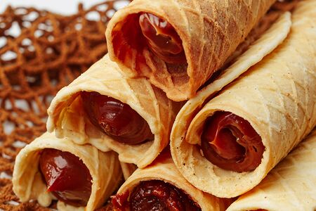 Трубочки со сгущенкой