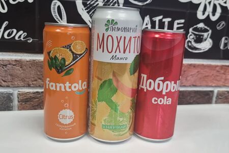Газированные напитки (Мохито, Фантола, Добрый кола)