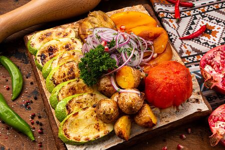 Ассорти овощей на мангале