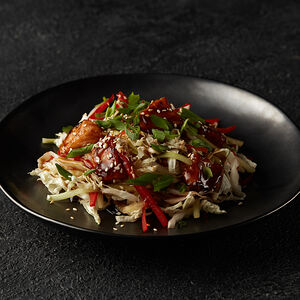 Салат с лососем