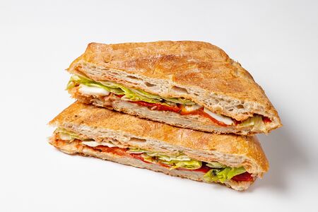 Панини Печёная паприка с моцареллой