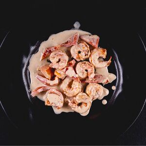 Креветки в сливочном соусе