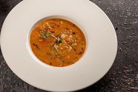 Сливочный суп с лососем и судаком