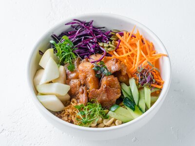 Поке-боул Курица терияки