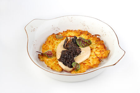 Драник со сметаной из кедрового ореха