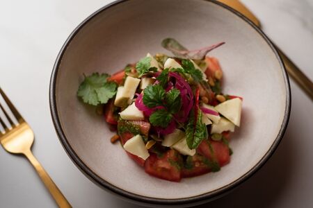 Салат с узбекскими томатами