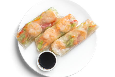 Спринг-роллы с креветками