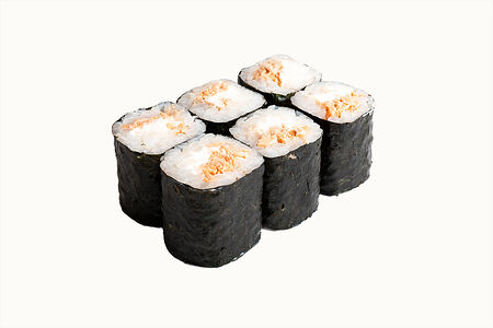 Ролл с лососем терияки и Филадельфией