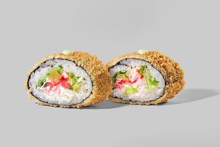 Хрустящий ролл с креветкой
