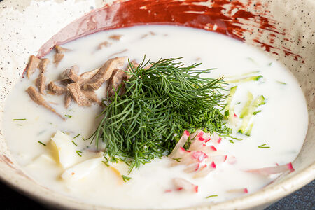 Окрошка на кефире