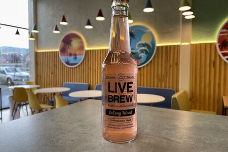 Комбуча Live Brew Oolong Island Клубника и красный базилик