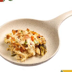 Բրոկկոլիով, ծաղկակաղամբով և հավի մսով ջեռեփուկ