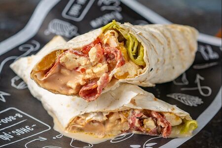 Омлет-ролл вегетарианский